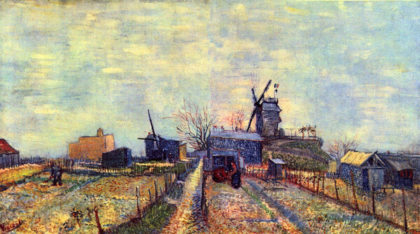 Vegetable gardens on the Montmartre by Van Gogh